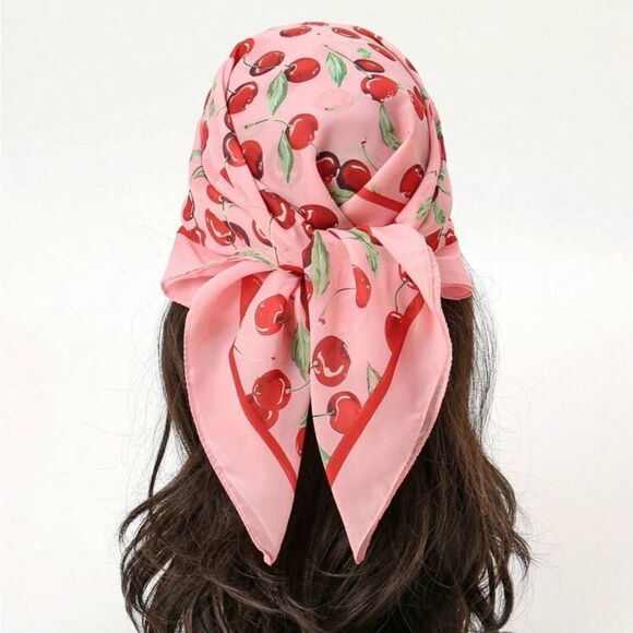 Cherry scarf A1151 - Picture 1 of 3